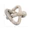 Hello Honey® 3.5" Beige Modern Decorative Marble Link Knot